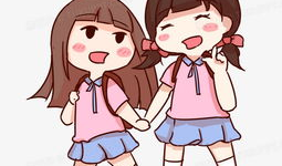 漫画小女孩,漫画中的小女孩